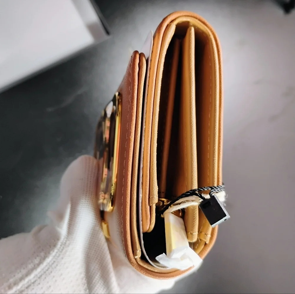 Love Moschino Gold Wallet Sand Beige NWT